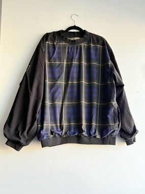 Large Vintage Golf Rain Jacket Men’s Plaid Gore-Tex Waterproof Windproof